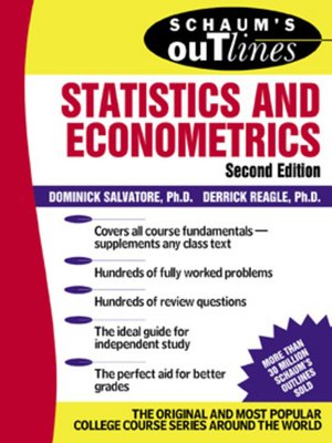 cover image of Schaum's Outline of Statistics and Econometrics